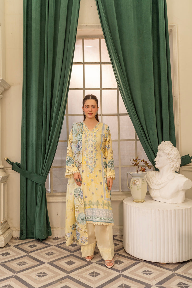 ROSHNI - 3 PC UNSTITCHED