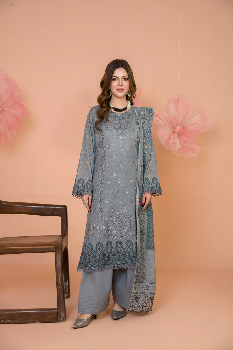 PRINTELLE - 3 PC UNSTITCHED