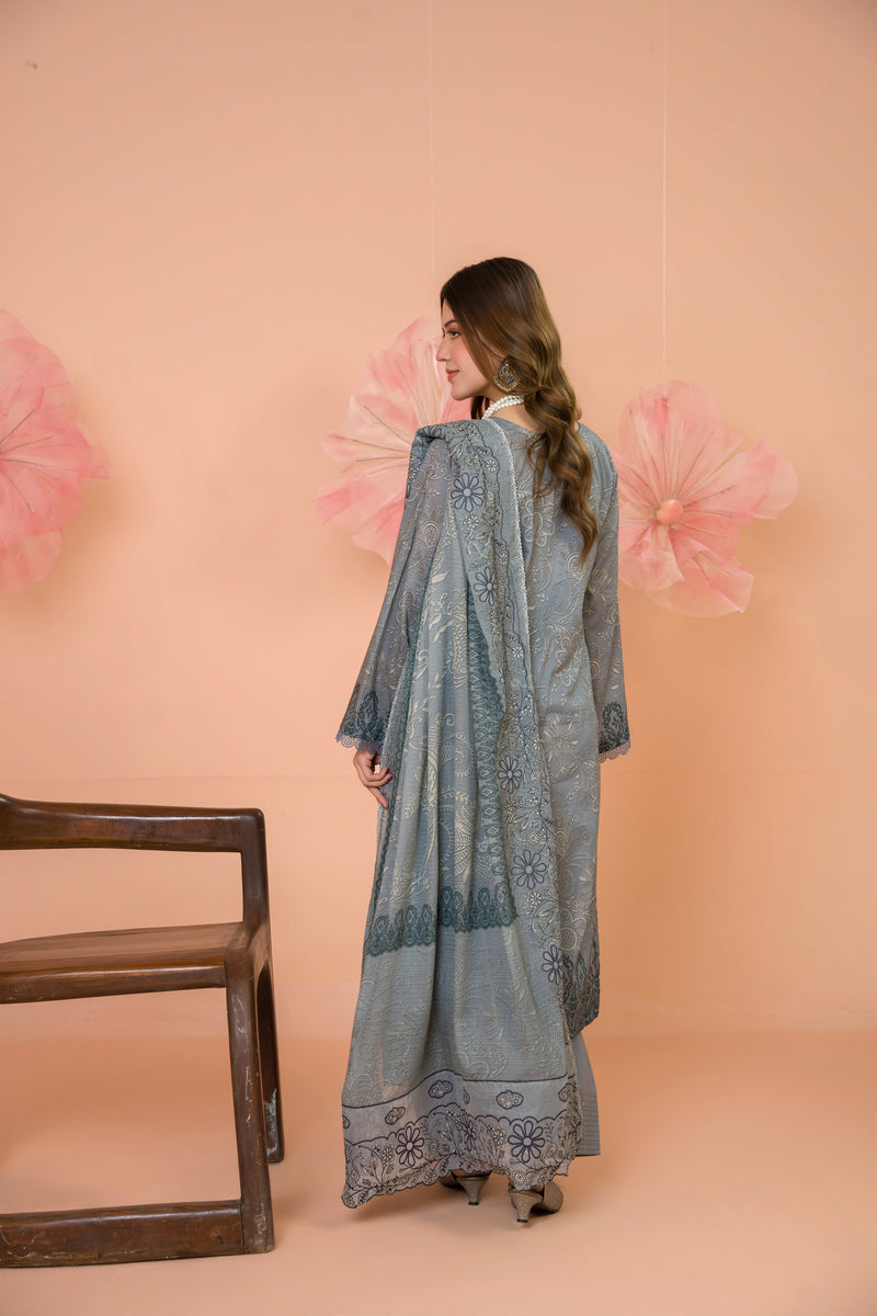 PRINTELLE - 3 PC UNSTITCHED