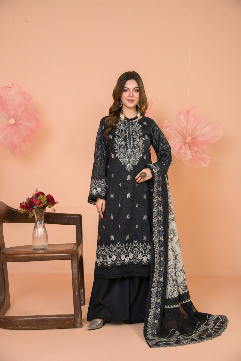 ZARVIA - 3 PC UNSTITCHED