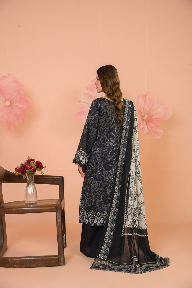 ZARVIA - 3 PC UNSTITCHED