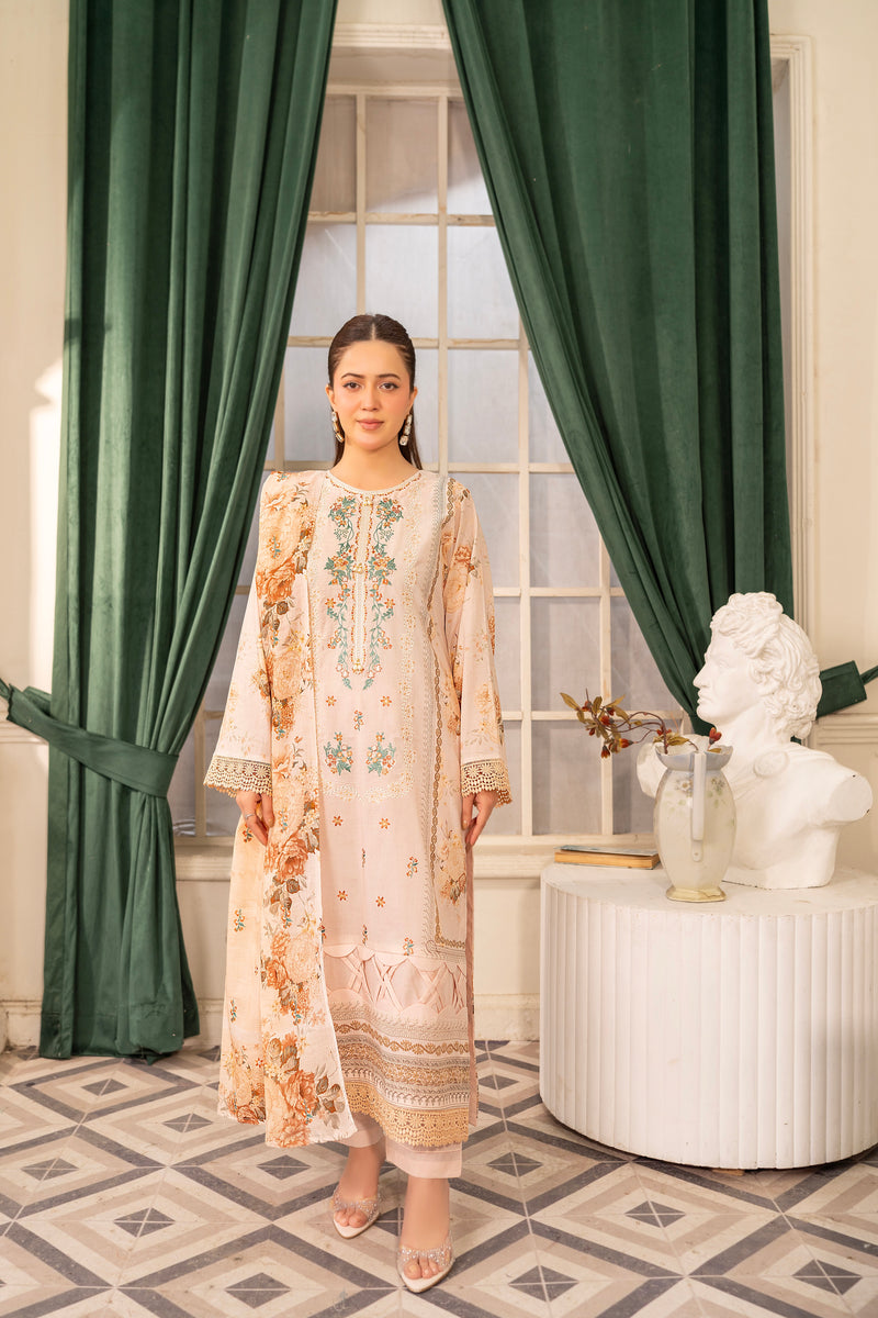 MAHEEN - 3 PC UNSTITCHED