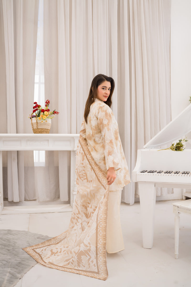 ZIVA - 3 PC UNSTITCHED