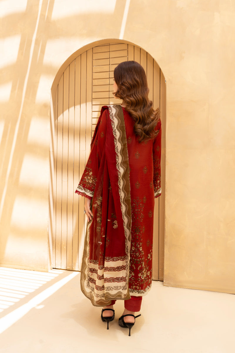 MAHZEL - 3 PC UNSTITCHED