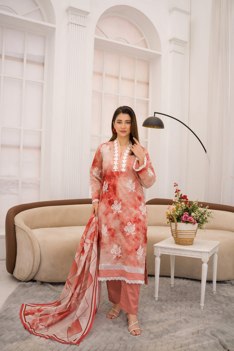 PARIZA - 3 PC UNSTITCHED