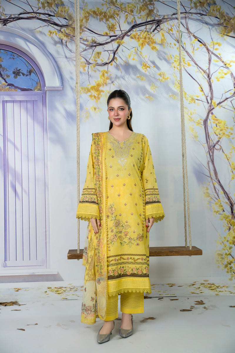 MAHGUL - 3 PC UNSTITCHED