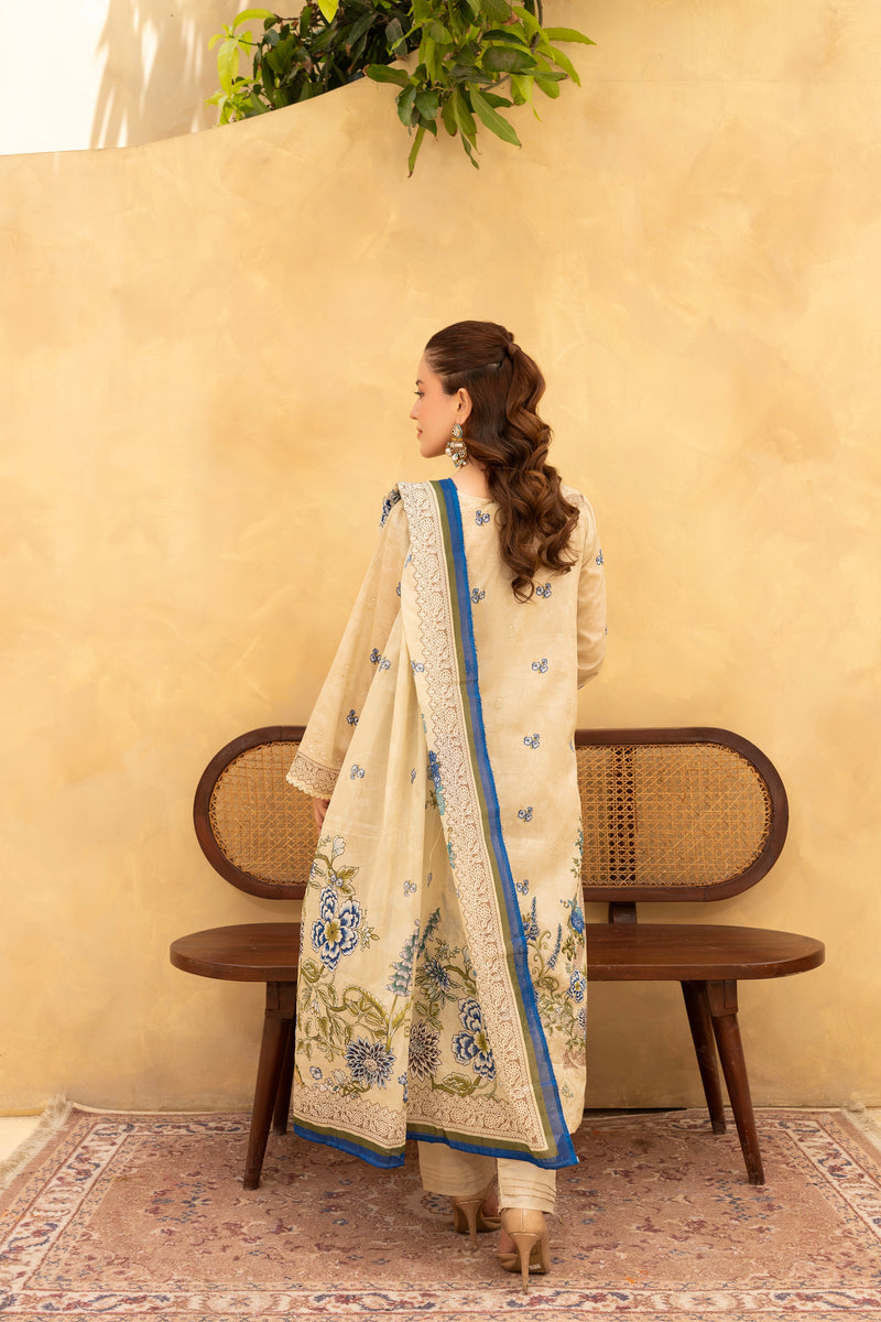 NOURIVA - 3 PC UNSTITCHED