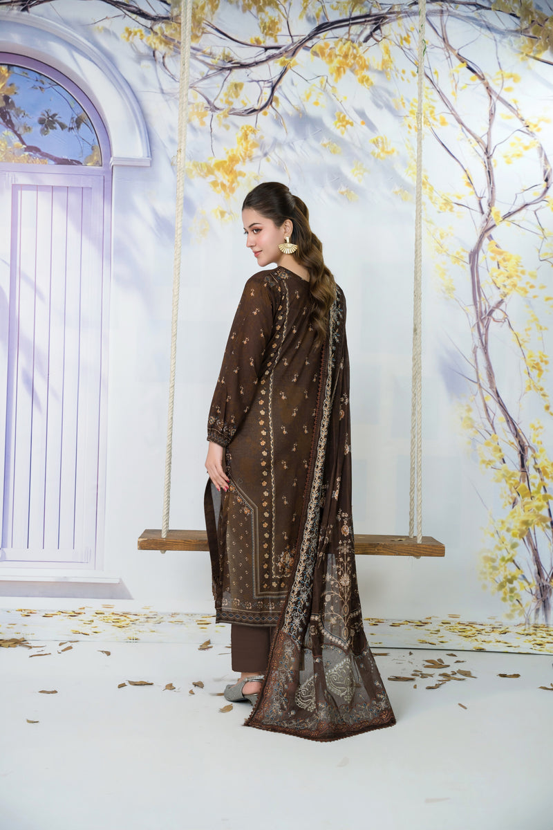 DORIYALEENA - 3 PC UNSTITCHED