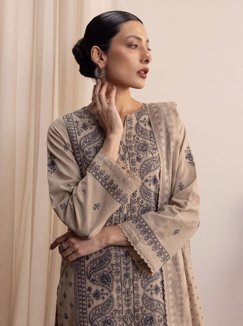 VELVET 3 PC UNSTITCHED