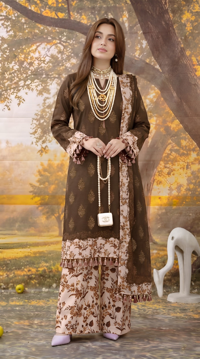 ZEPHYRA - 3 PC UNSTITCHED