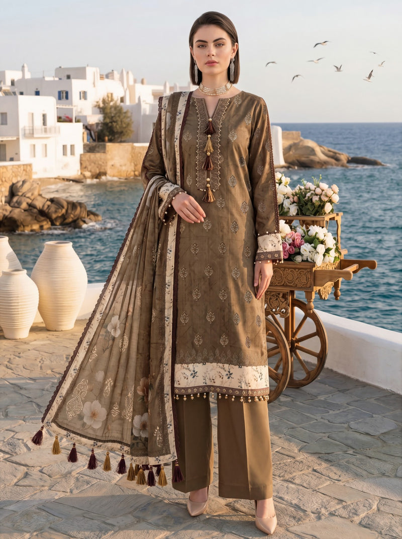 SAGE - 3 PC UNSTITCHED