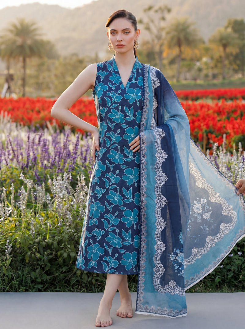 MEHRUN - 3 PC UNSTITCHED