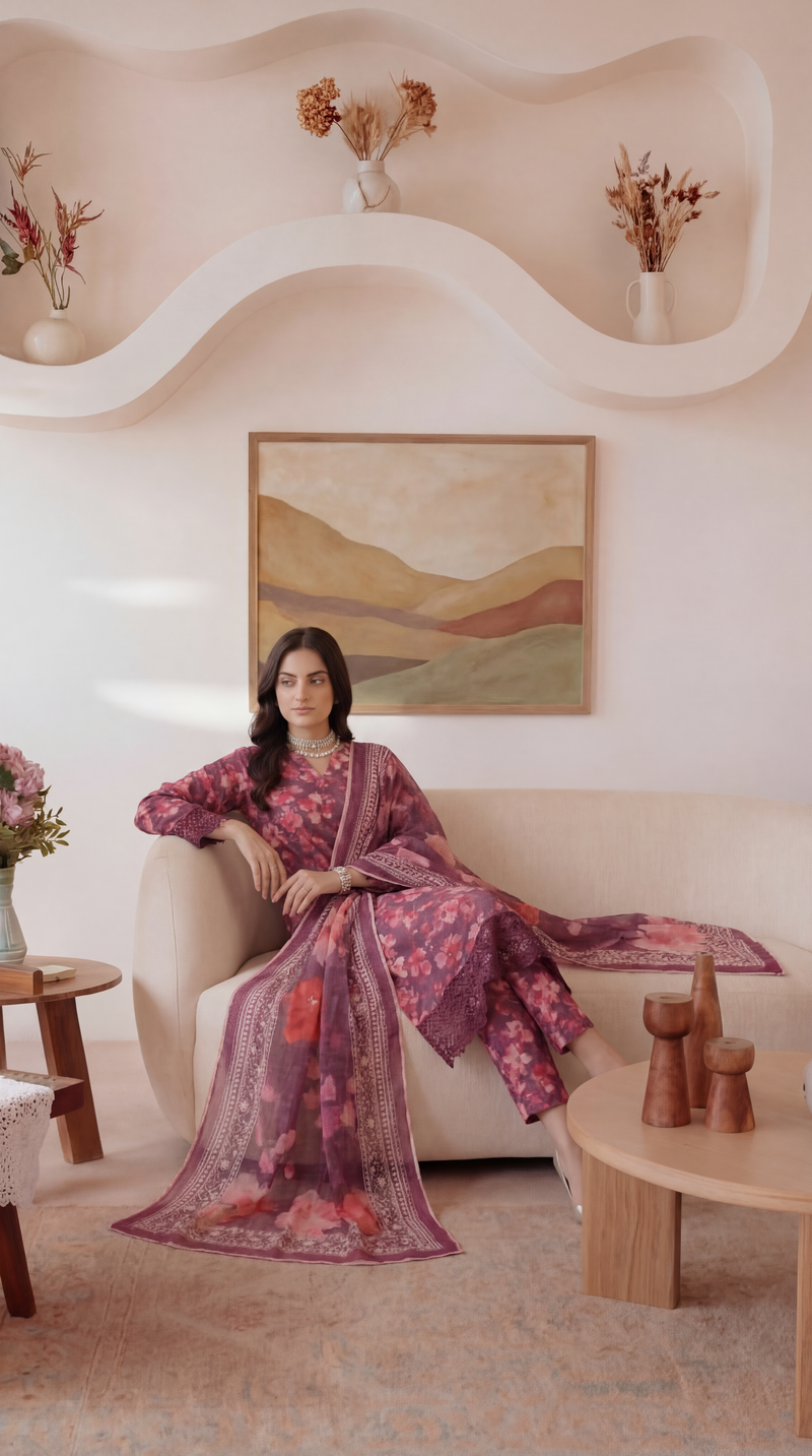 BOLD - 3 PC UNSTITCHED